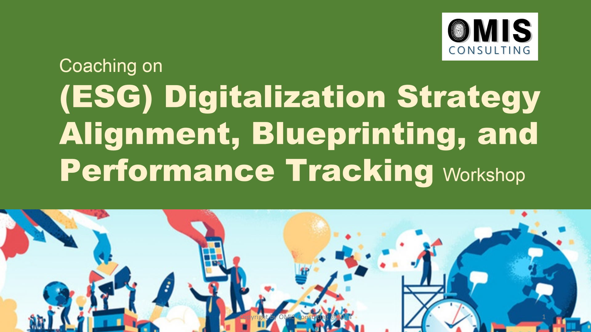 (ESG) Digitalization Strategy Alignment, Blueprinting, and Performance Tracking