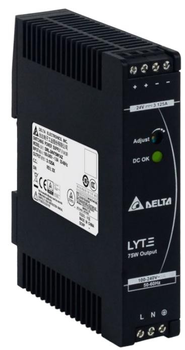 Power Supply Module, 24VDC 3.125A, DRL-24V75W1AZ Delta