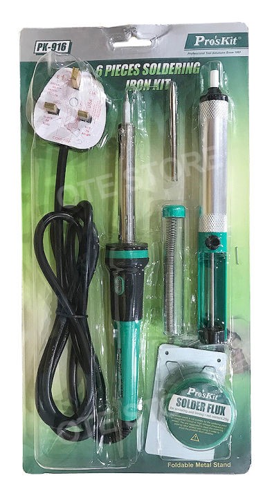 6 Pieces Soldering Iron Kit, PK-916 Pro'sKit